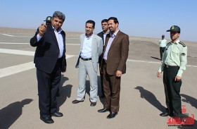 5بازدید فرماندار از فرودگاه رفسنجان