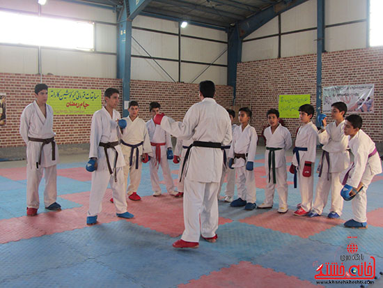 آماده سازی کاراته کاران نوجوان رفسنجانی برای حضور در مسابقات کشوری1
