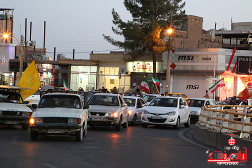 جشن پیروزی غزه با راه اندازی کارناوال شادی در رفسنجان (2)