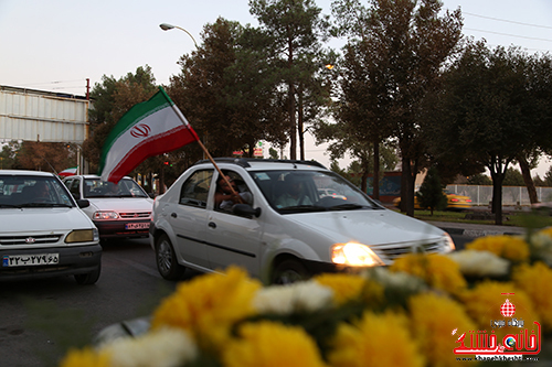 جشن پیروزی غزه با راه اندازی کارناوال شادی در رفسنجان