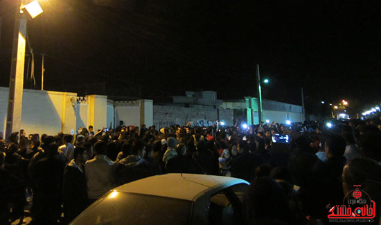 تجمع هواداران مرتضی پاشایی در پارک مادر رفسنجان