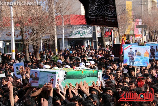 دوربین خانه خشتی در مراسم تشیع شهید مدافع حرم حضرت زینب در رفسنجان (11)