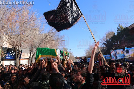 دوربین خانه خشتی در مراسم تشیع شهید مدافع حرم حضرت زینب در رفسنجان (7)