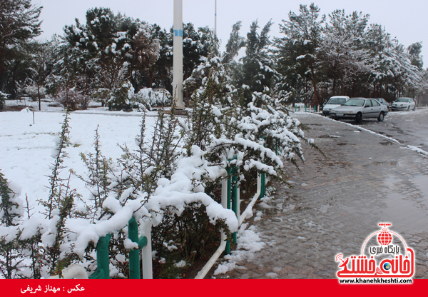 اولین برف زمستانی در رفسنجان(خانه خشتی)۱۳