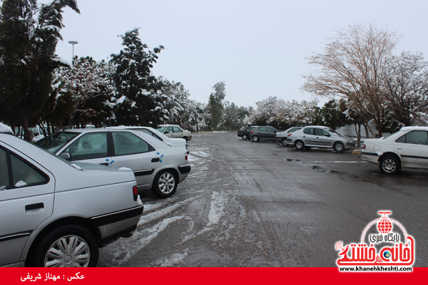اولین برف زمستانی در رفسنجان(خانه خشتی)۱۴