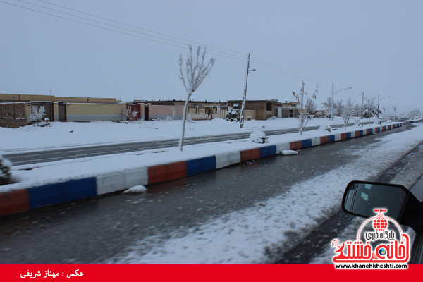 اولین برف زمستانی در رفسنجان(خانه خشتی)