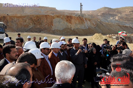 بازدید استاندار کرمان از معدن مس سرچشمه رفسنجان (۳)