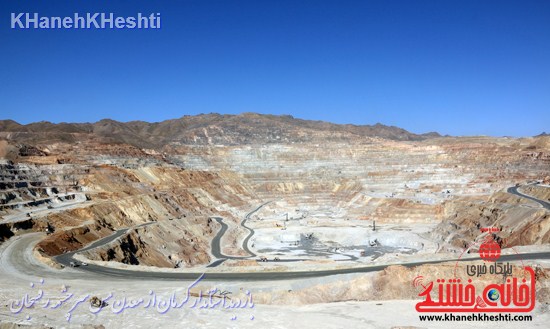 بازدید استاندار کرمان از معدن مس سرچشمه رفسنجان (۴)