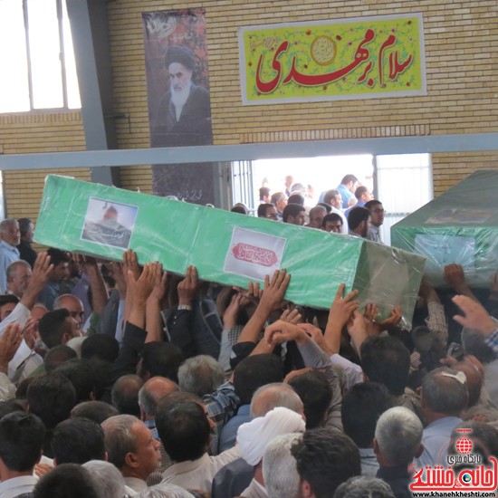 تشییع دوشهید مدافع حرم در رفسنجان-خانه خشتی (۹)