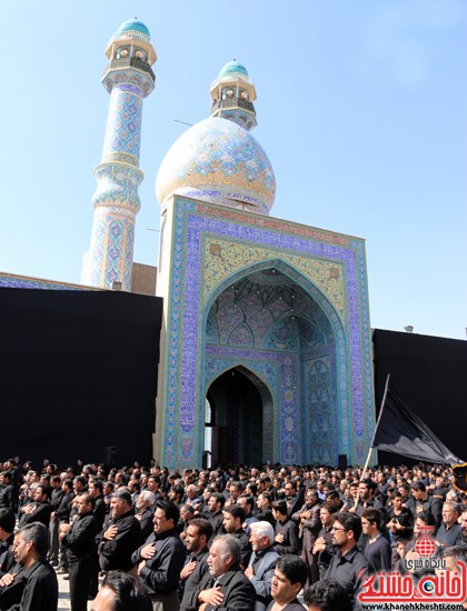 ا از تجمع هیئت های عزاداری در مسجد جامع رفسنجان (۱۴)