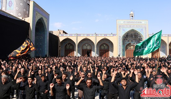 ا از تجمع هیئت های عزاداری در مسجد جامع رفسنجان (۱۵)