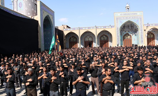 ا از تجمع هیئت های عزاداری در مسجد جامع رفسنجان (۱۷)