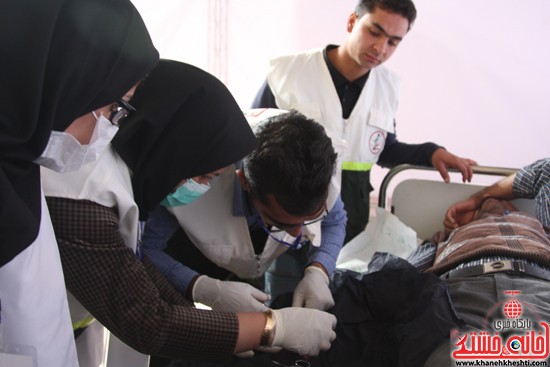 افتتاحیه بیمارستان صحرایی در رفسنجان-خانه خشتی (۱۳)