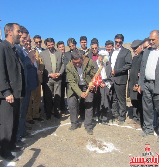 کلنگ زنی دهکده آرامش رفسنجان-خانه خشتی (۱۰)