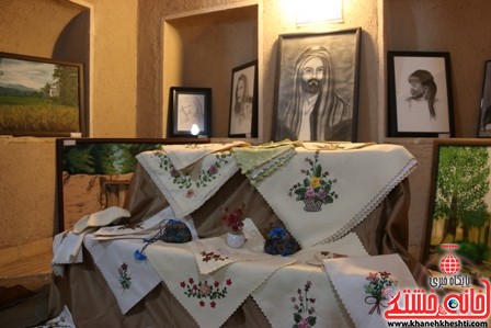 نمایشگاه بشری -کاروانسرای شاه عباسی-رفسنجان-خانه خشتی (۱۴)