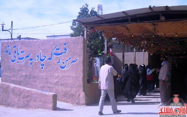 بازدید دانشجویان دختر بسیجی از مناطق عملیاتی جنوب_خانه خشتی_رفسنجان_ بهناز شریفی (۴)