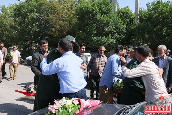 استقبال از شش مدافع حرم حضرت زینب در رفسنجان