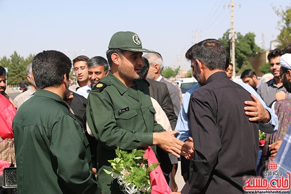 استقبال از شش مدافع حرم حضرت زینب در رفسنجان