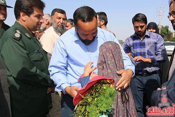 استقبال از شش مدافع حرم حضرت زینب در رفسنجان