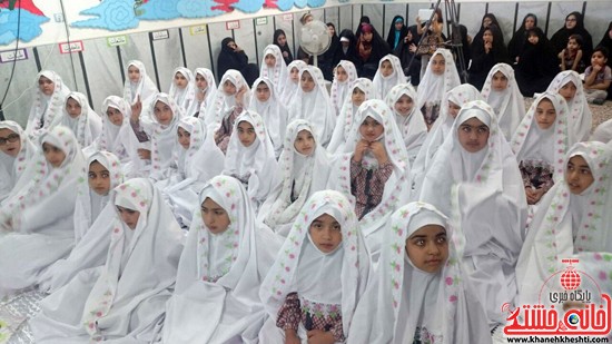 مراسم جشن تکلیف ویژه دانش آموزان پایه سوم (نوتکلیفان) دبستان دخترانه امام حسن مجتبی(ع) رفسنجان