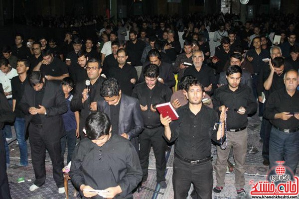 مراسم احیای شب و بیست و سوم در حسینیه ثارالله رفسنجان