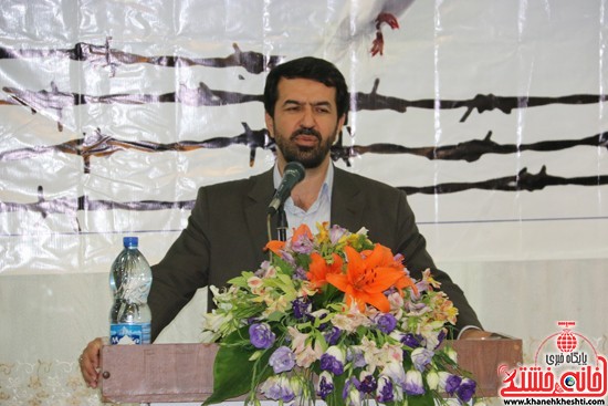 مهندس حمید ملانوری معاون استاندار وفرماندار ویژه شهرستان رفسنجان در مراسم جشن حمایت از خانواده های زندانیان 