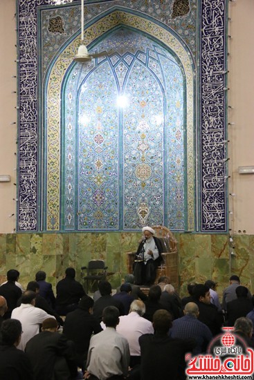 سخنرانی حجت الاسلام نجفی در مراسم احیای شب 21 ماه مبارک رمضان با حضور  مردم مومن و خداجوی در مسجد جامع شهرستان رفسنجان