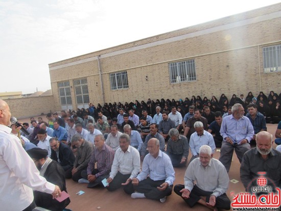 نماز عید سعید فطر در روستای حسن آباد حضرت صادق الائمه علیه السلام نوق رفسنجان 