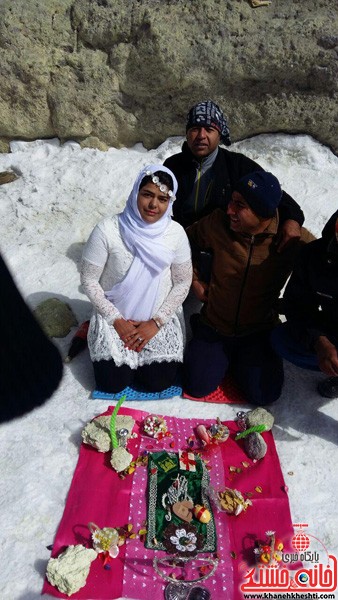 مراسم ازدواج دو کوهنورد رفسنجانی بر بام ایران