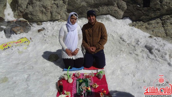 مراسم ازدواج دو کوهنورد رفسنجانی بر بام ایران