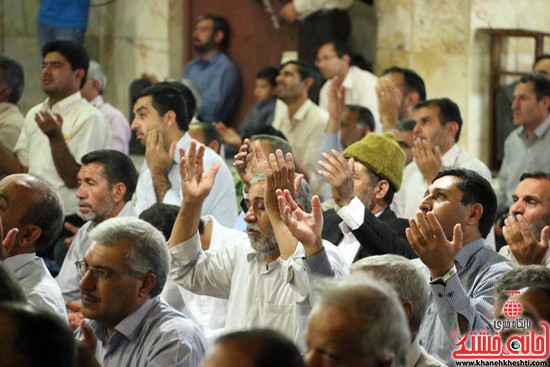 مراسم وداع با ماه مبارک رمضان در مسجد جامع رفسنجان