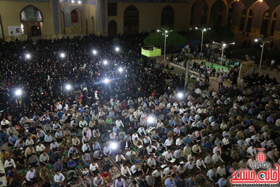 مراسم وداع با ماه مبارک رمضان در مسجد جامع رفسنجان