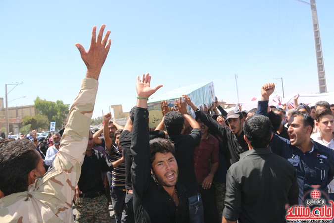 تشییع پیکر شهید مدافع حرم در رفسنجان