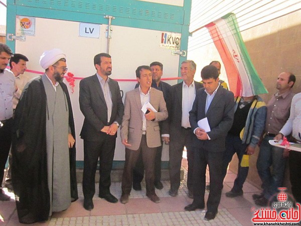 افتتاح پروژه برق مسکن مهر با اعتباری بالغ بر 765 میلیون تومان در رفسنجان
