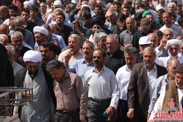 مراسم راهپیمایی در محکومیت شجره خبیثه ملعون آل سعود و آل خلیفه در رفسنجان