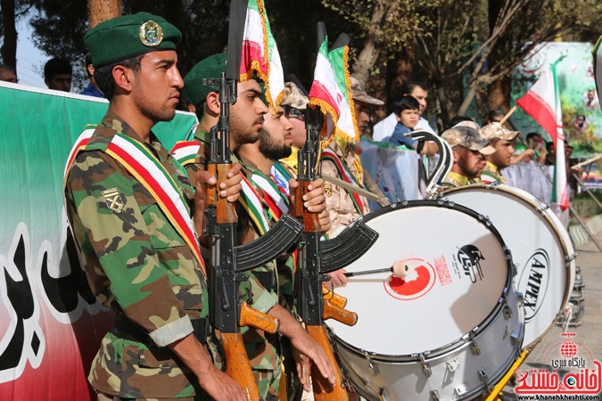 نمایش قدرت نیروهای مسلح رفسنجان در آغازین روز از هفته دفاع مقدس