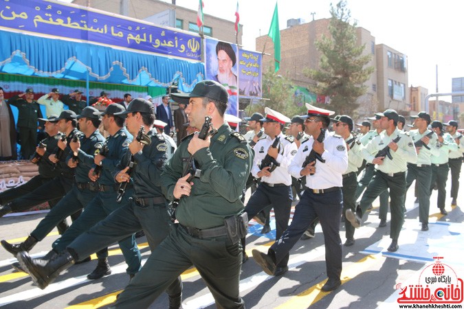 نمایش قدرت نیروهای مسلح رفسنجان در آغازین روز از هفته دفاع مقدس