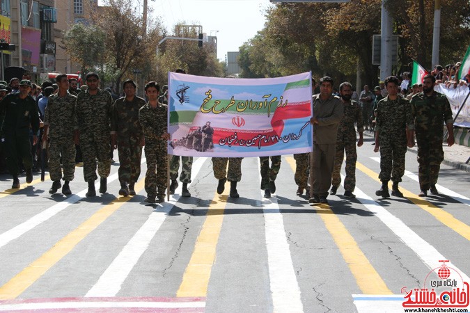 نمایش قدرت نیروهای مسلح رفسنجان در آغازین روز از هفته دفاع مقدس