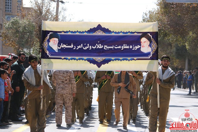 نمایش قدرت نیروهای مسلح رفسنجان در آغازین روز از هفته دفاع مقدس
