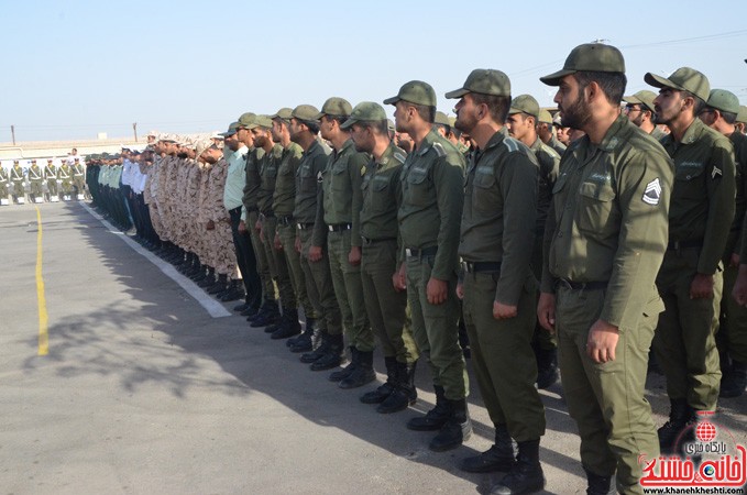 صبحگاه مشترک نیروهای مسلح رفسنجان به مناسبت هفته ناجا