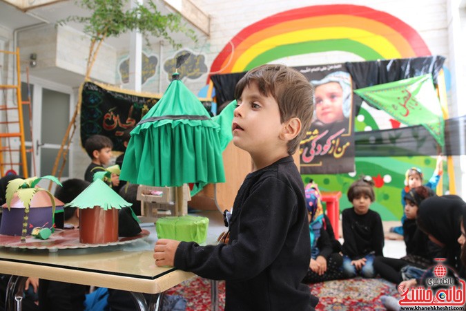 تصاویر عزاداری کودکانه در مهد کودک نسیم قرآن رفسنجان