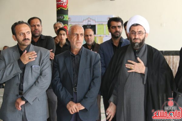 حضور مسئولین شهرستان در مراسم تاسوعا حسینی در رفسنجان 