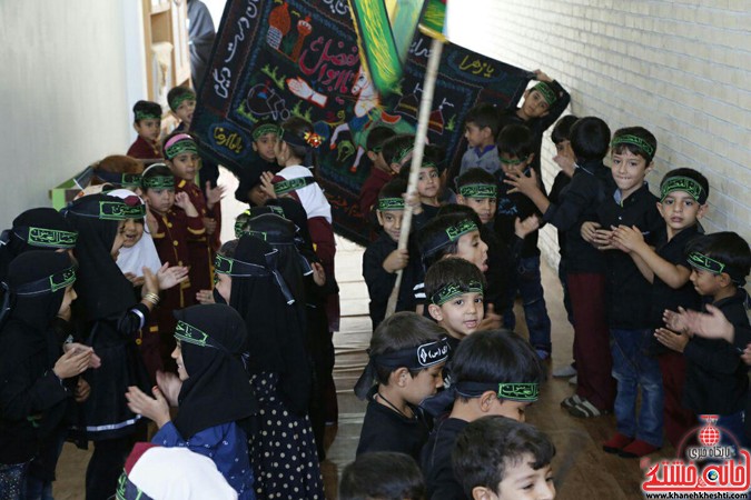 تصاویر عزاداری خردسالان مهد کودک هنگامه در لاهیجان رفسنجان