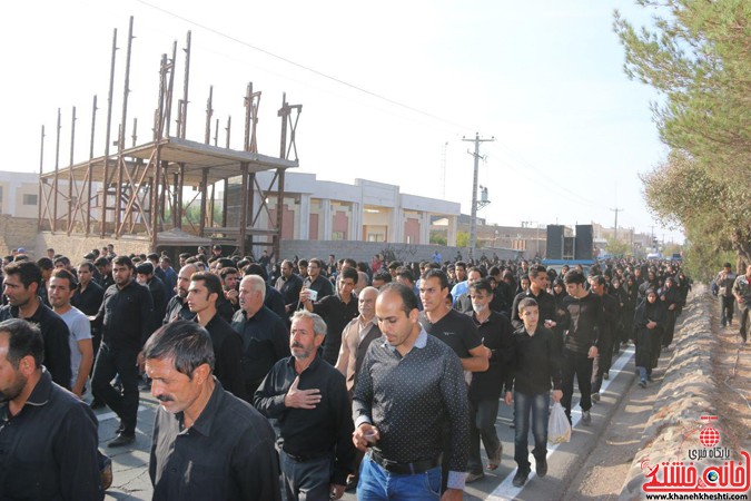 پیاده روی نمادین اربعین عزاداران حسینی در رفسنجان