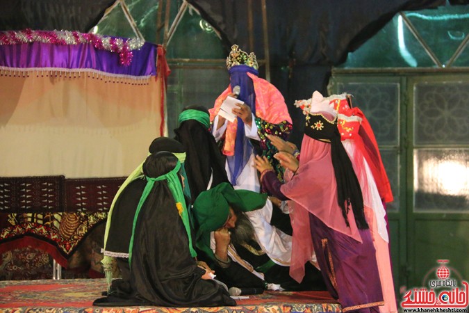 شب پایانی تعزیه خوانی گروه محبان حضرت رقیه(س) در رفسنجان 