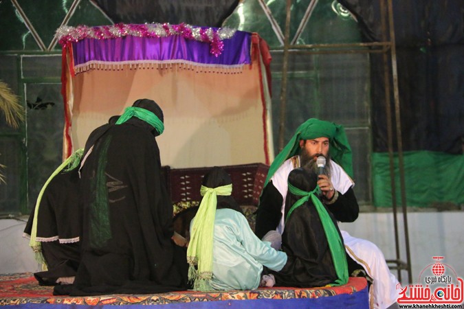 شب پایانی تعزیه خوانی گروه محبان حضرت رقیه(س) در رفسنجان 