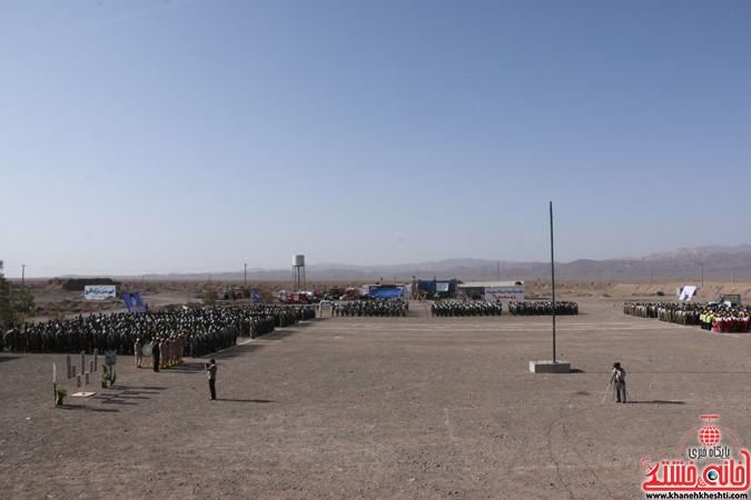صبحگاه نیروهای مسلح در رزمایش یاوران انقلاب رفسنجان 