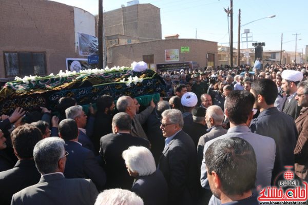 پیکر حجت الاسلام پور محمدی در رفسنجان تشییع و خاکسپاری شد 