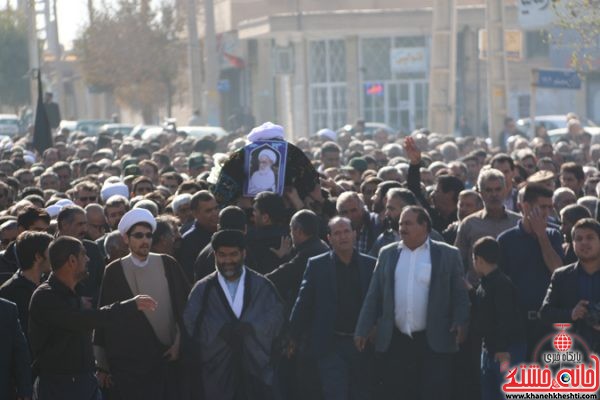 پیکر حجت الاسلام پور محمدی در رفسنجان تشییع و خاکسپاری شد 