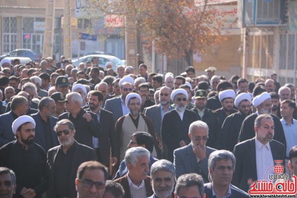 پیکر حجت الاسلام پور محمدی در رفسنجان تشییع و خاکسپاری شد 